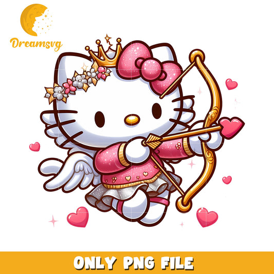 Hello Kitty Cupid PNG Valentines Day