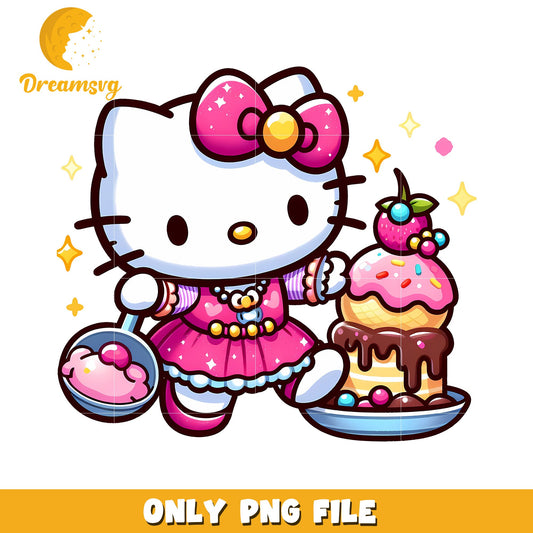 Hello Kitty Dessert PNG Image