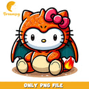 Hello Kitty Dragon PNG Cute Cartoon