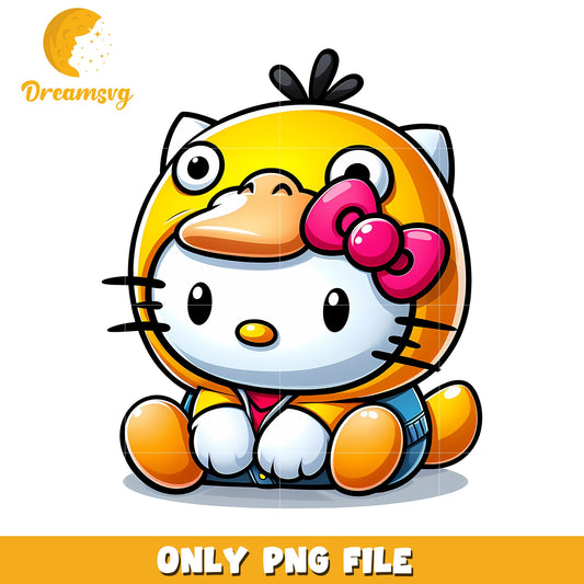 Hello Kitty Duck Costume PNG
