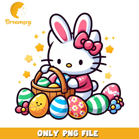 Hello Kitty Easter Bunny PNG Clipart