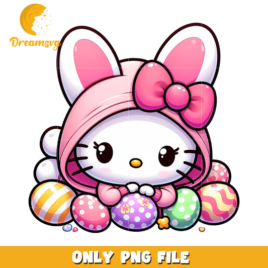 Hello Kitty Easter Bunny PNG Image