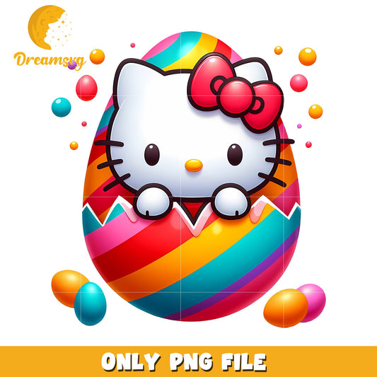 Hello Kitty Easter Egg PNG Image