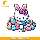 Hello Kitty Easter Eggs Cute PNG File for Kids Crafts Printable