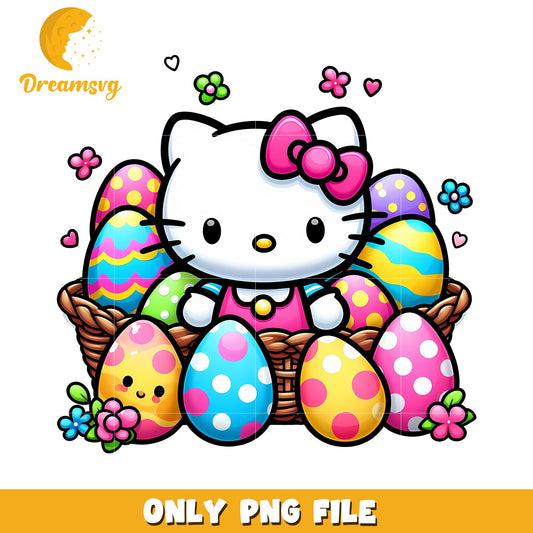 Hello Kitty Easter Eggs PNG