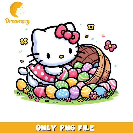 Hello Kitty Easter Eggs PNG Download