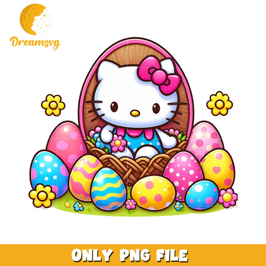 Hello Kitty Easter PNG Cute Egg Design
