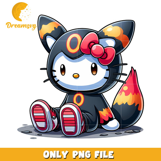 Hello Kitty Entei PNG Costume Illustration