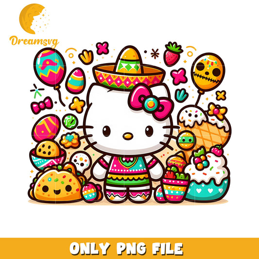 Hello Kitty Fiesta PNG Clipart