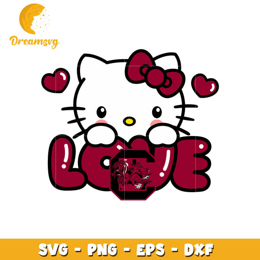Hello Kitty Gamecocks SVG Design