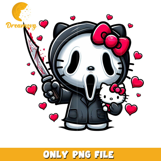 Hello Kitty Ghostface PNG Download
