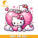 Hello Kitty Heart PNG Valentine Clipart