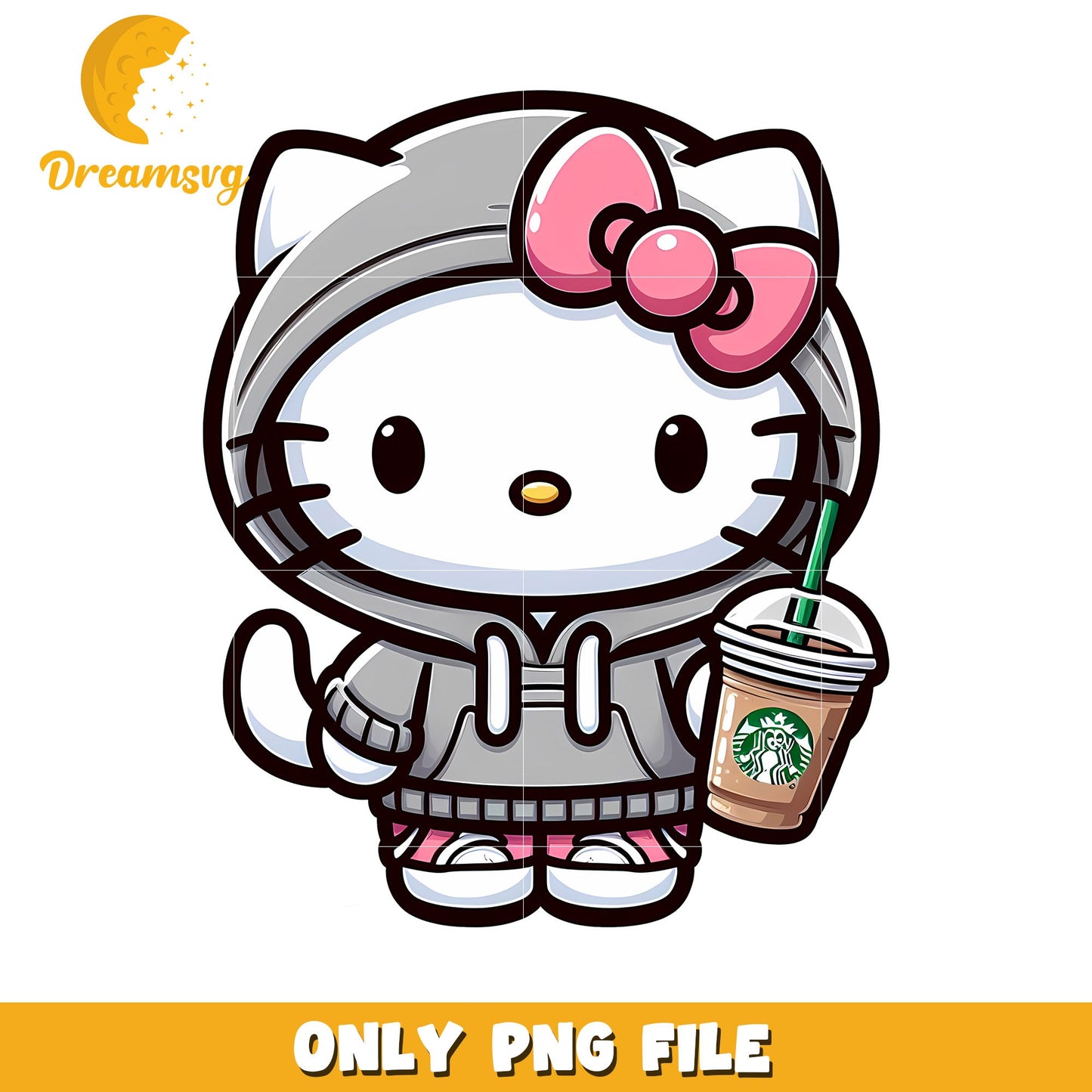 Hello Kitty Hoodie PNG Starbucks Coffee