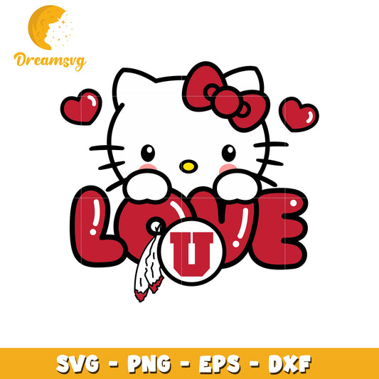 Hello Kitty Love Design SVG File for Crafting Fun