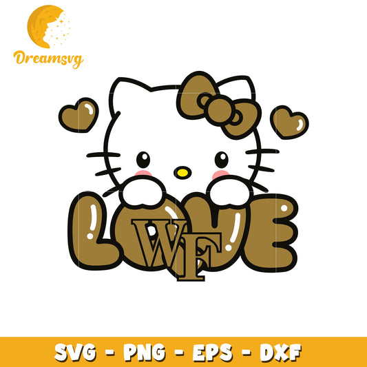 Hello Kitty Love SVG Design for Crafting Projects