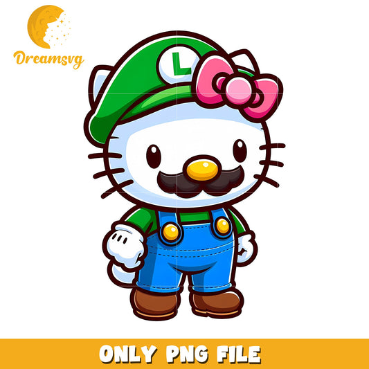 Hello Kitty Luigi PNG Clipart