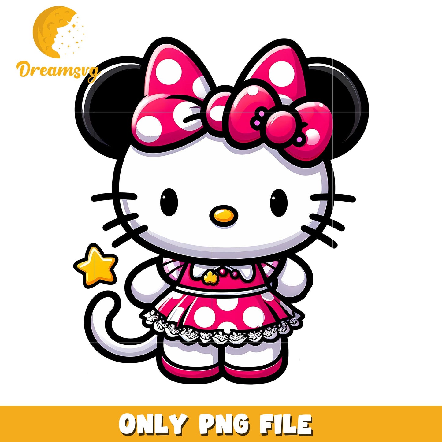 Hello Kitty Minnie Mouse PNG