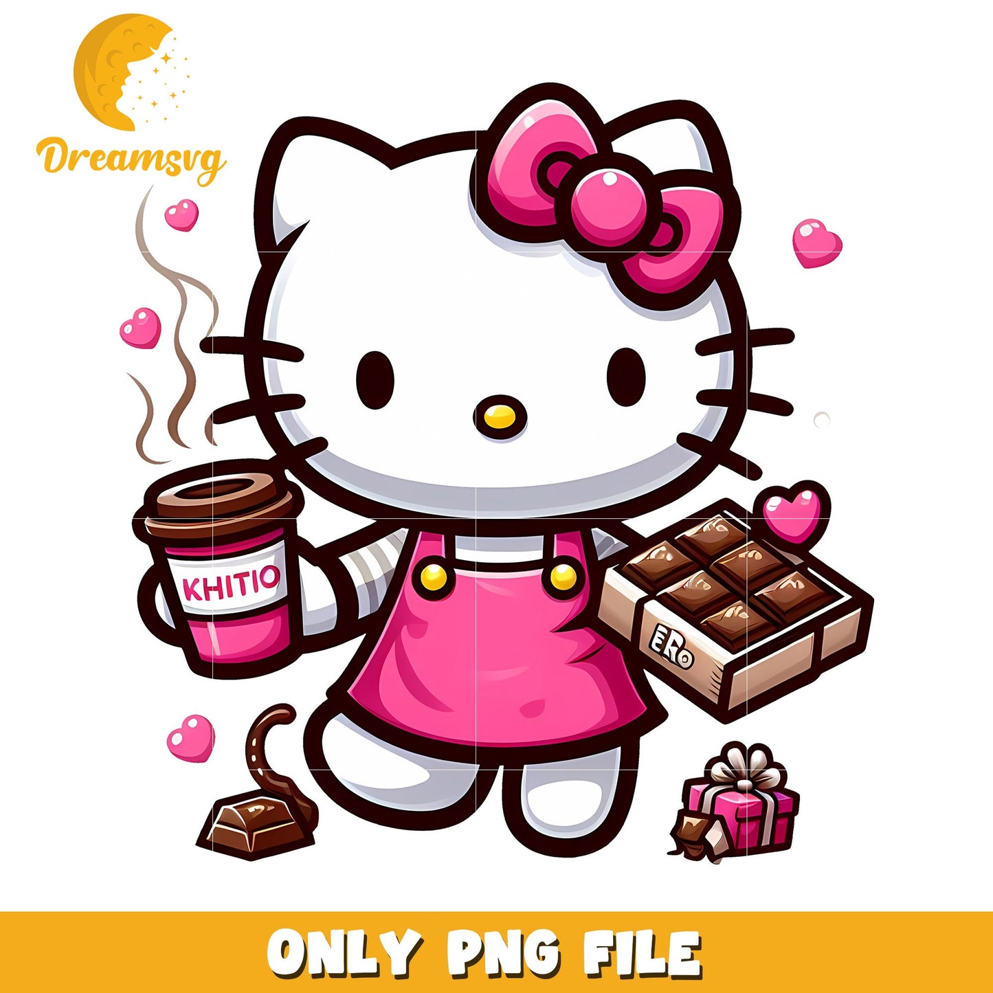 Hello Kitty PNG Coffee Chocolate Treat