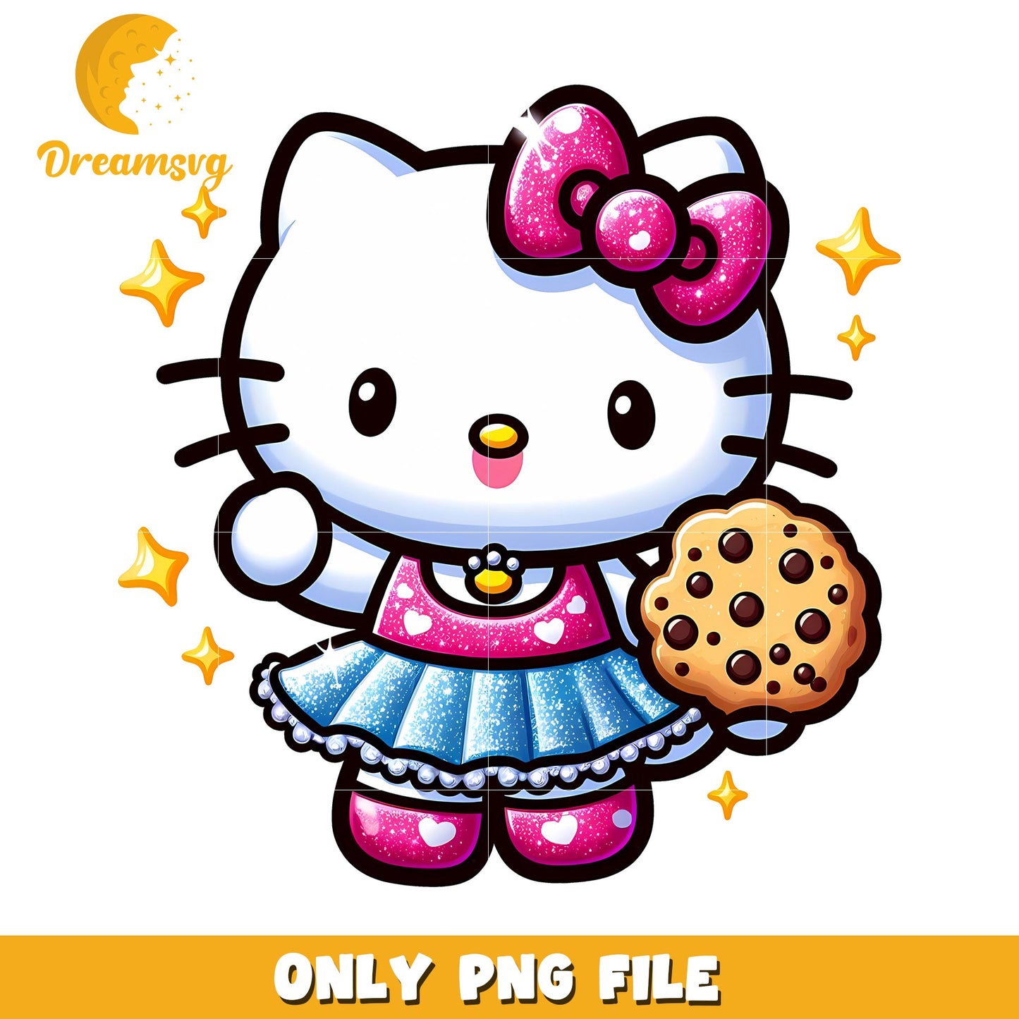 Hello Kitty PNG Cookie Glitter Dress