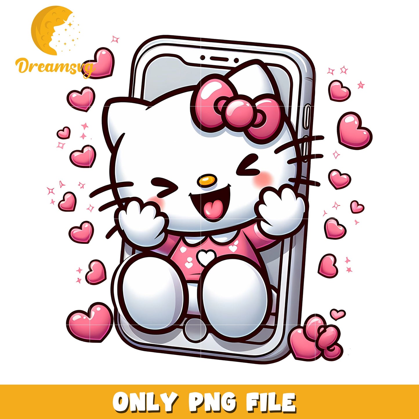 Hello Kitty PNG Phone Clipart