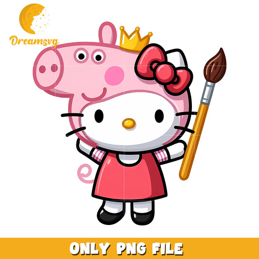 Hello Kitty Peppa Pig PNG Image
