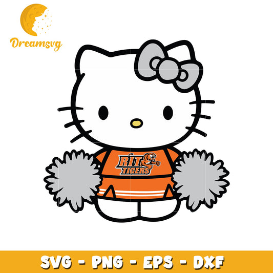 Hello Kitty RIT Tigers SVG