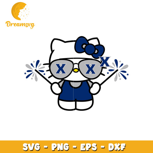 Hello Kitty SVG Design Blue X Outfit