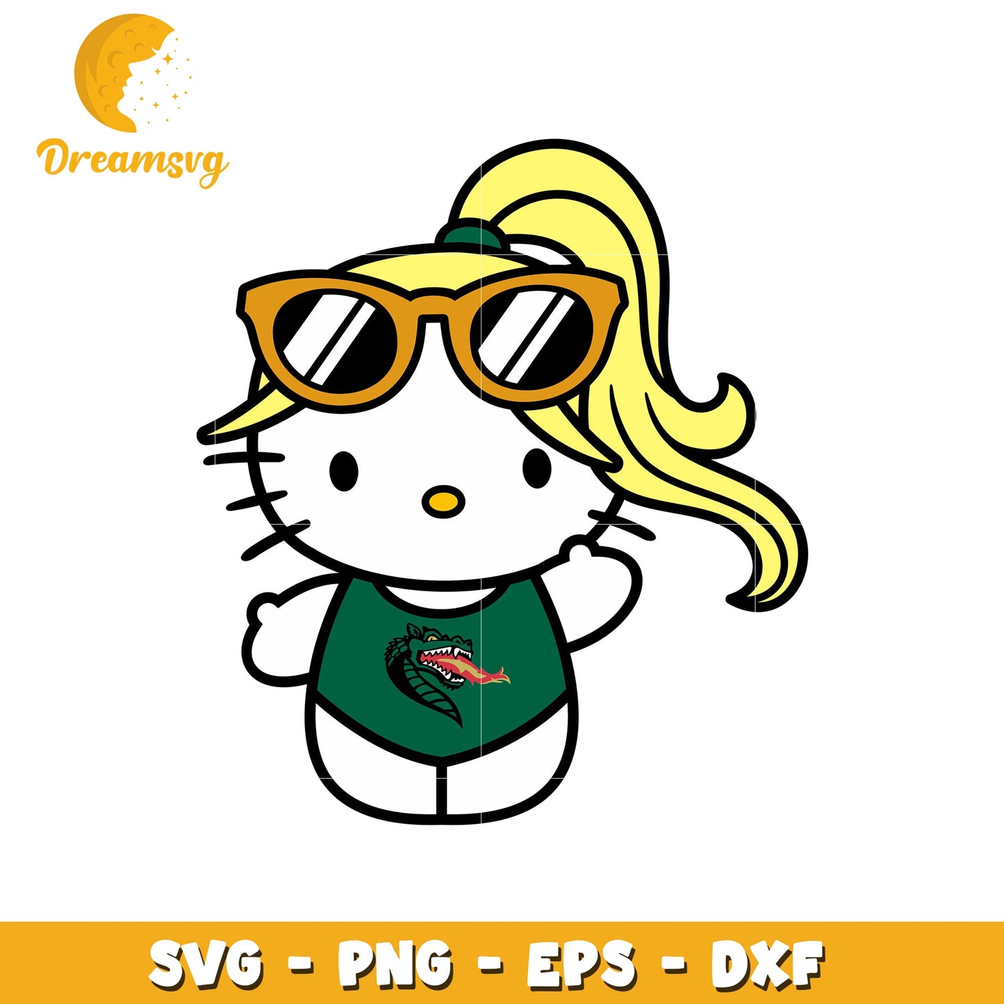 Hello Kitty SVG Design Dragon Swimsuit