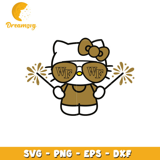 Hello Kitty SVG Design Gold WF