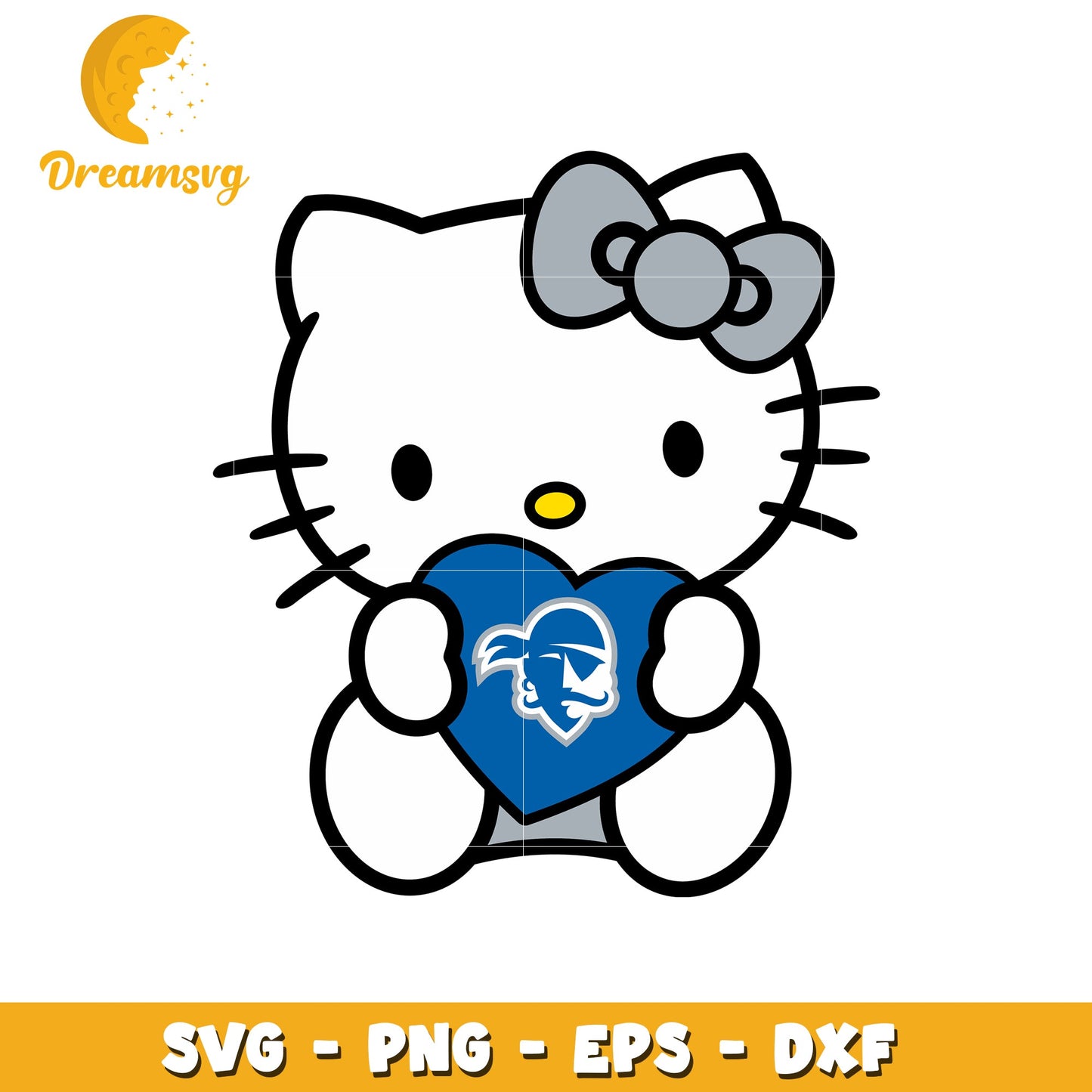 Hello Kitty SVG Design Pirate Heart