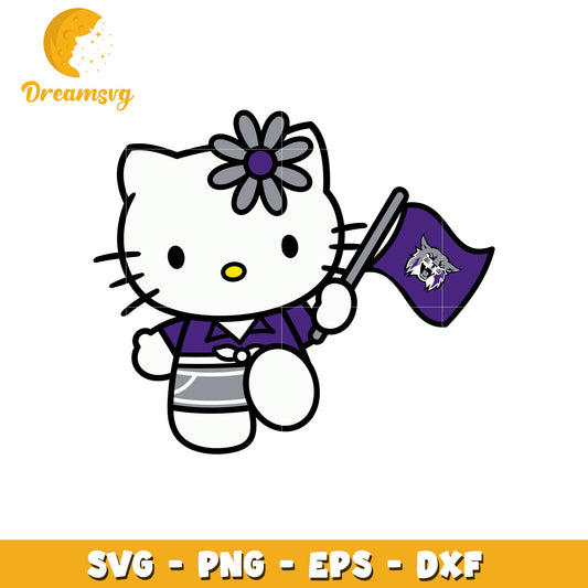 Hello Kitty SVG Design Wildcat Fan
