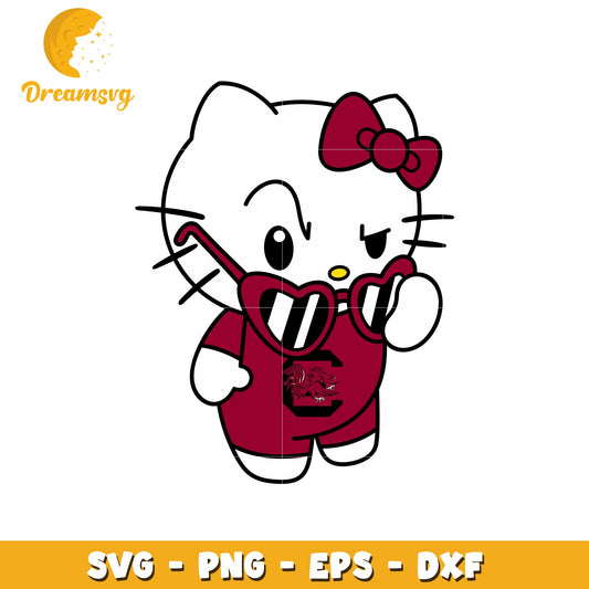 Hello Kitty SVG Design for South Carolina Fans