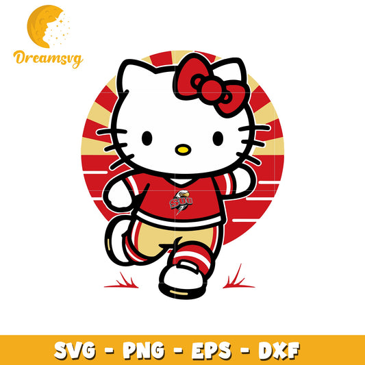 Hello Kitty SVG Design for Sports Fans and Crafters