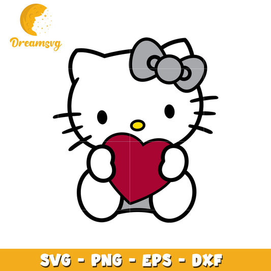Hello Kitty SVG Heart Design