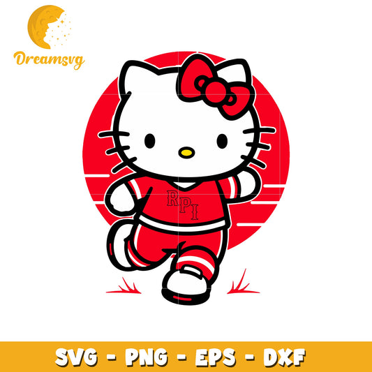 Hello Kitty SVG Soccer Design