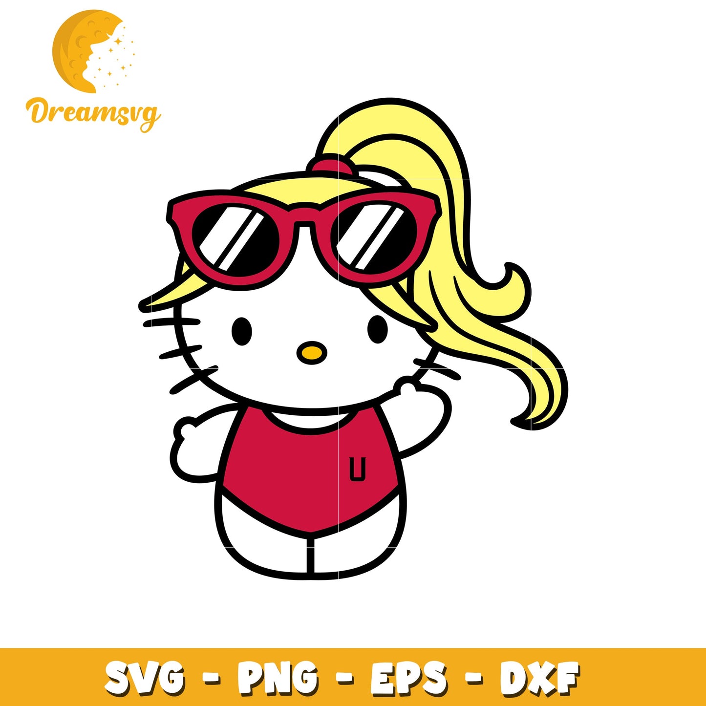 Hello Kitty SVG Summer Design
