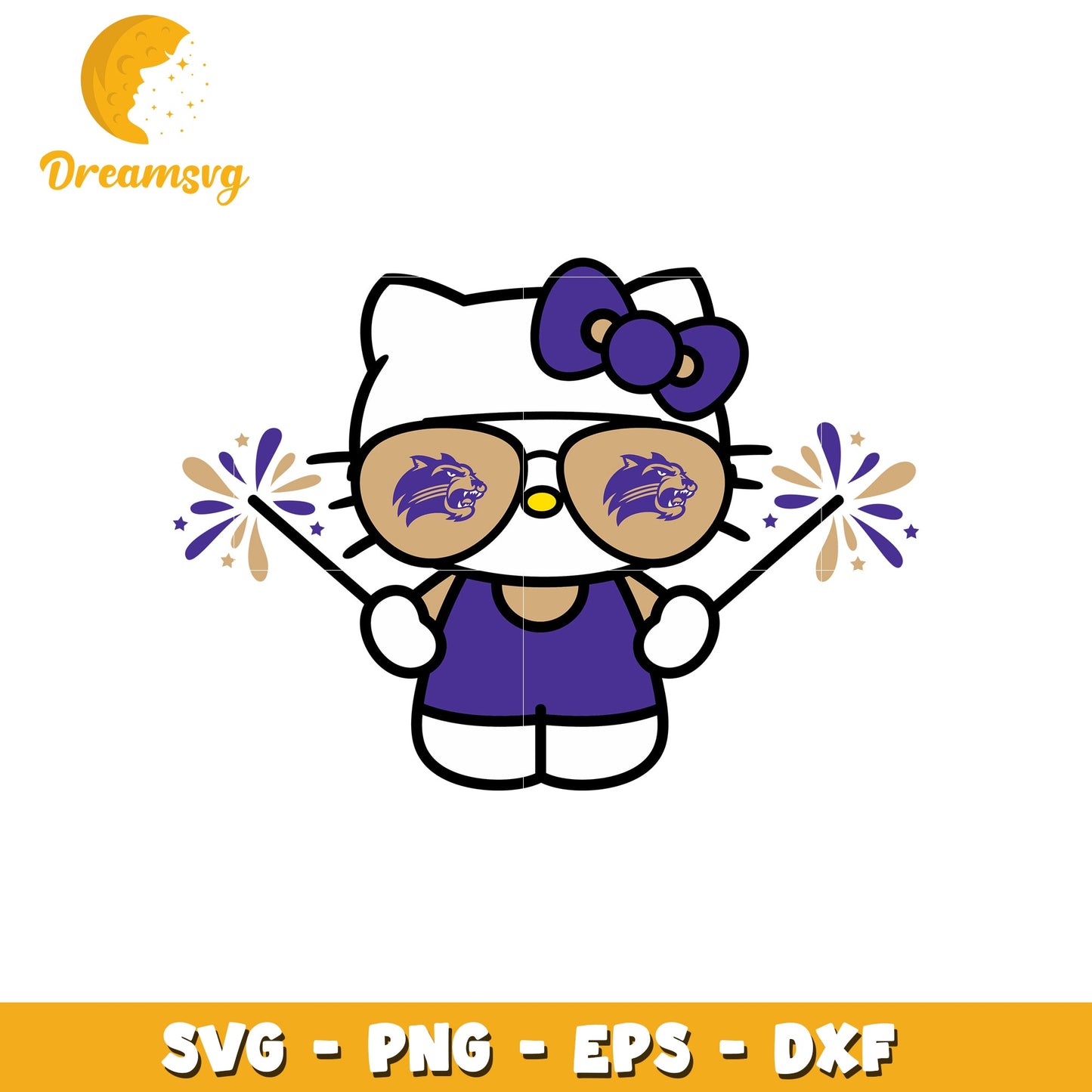 Hello Kitty SVG Wildcat Design