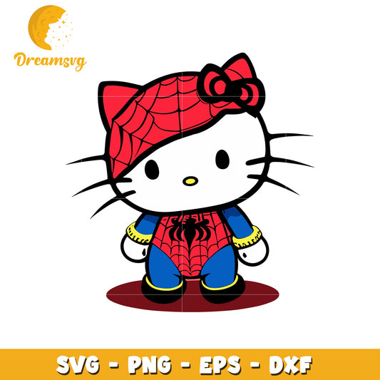 Hello Kitty Spider Gwen SVG PNG EPS DXF