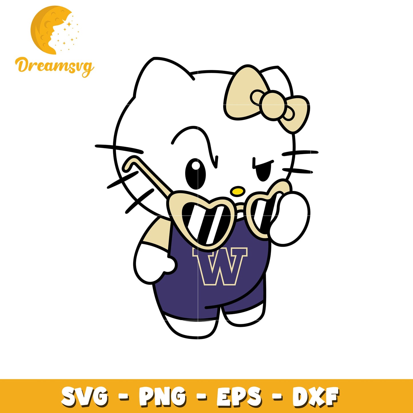 Hello Kitty Sporty SVG Design for Creative Projects