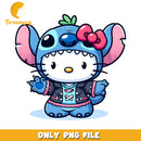 Hello Kitty Stitch PNG Cute Costume