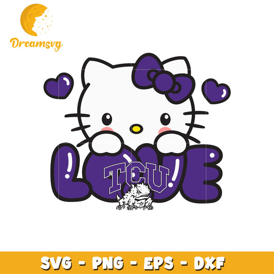 Hello Kitty TCU Love SVG Design for Fans Doodles