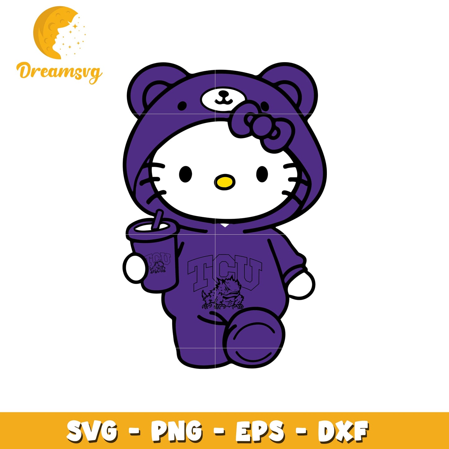 Hello Kitty TCU SVG Design