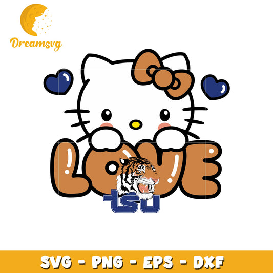 Hello Kitty Tiger Love SVG Design