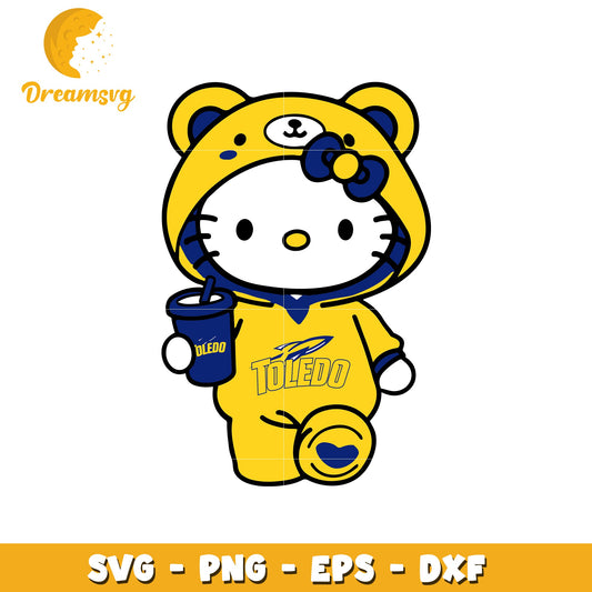 Hello Kitty Toledo Rockets SVG