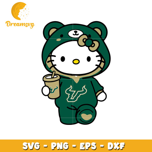 Hello Kitty USF Bulls SVG Design
