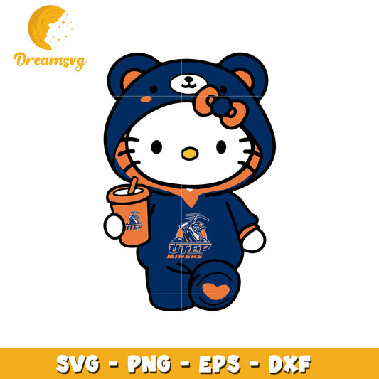 Hello Kitty UTEP Miners SVG Design