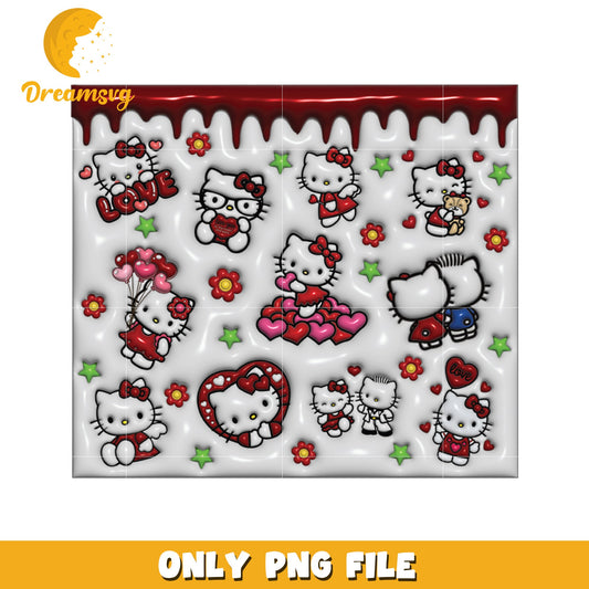 Hello Kitty Valentine PNG Design