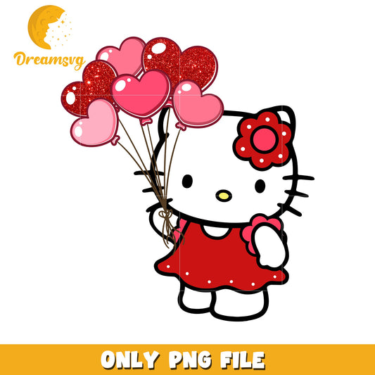 Hello Kitty Valentines PNG