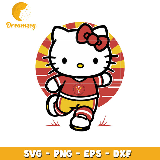 Hello Kitty Virginia Military Institute SVG Design
