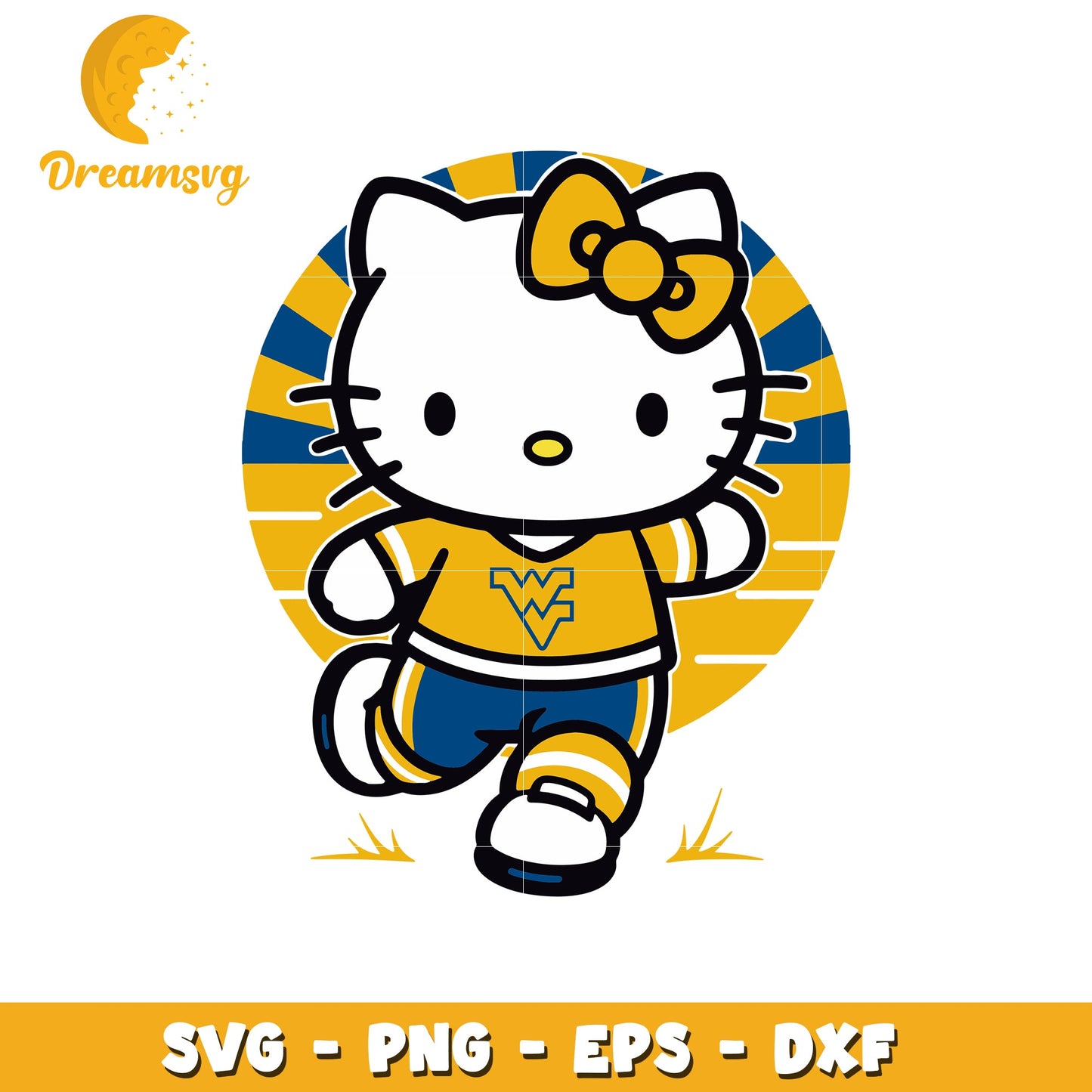 Hello Kitty West Virginia SVG Design